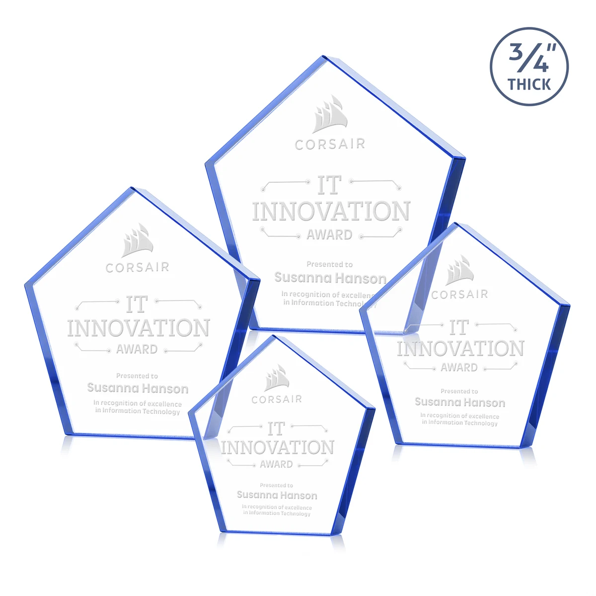 Belmar Pentagon Award - Blue 1