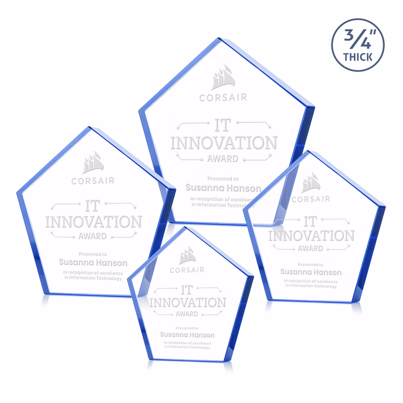 Belmar Pentagon Award - Blue
