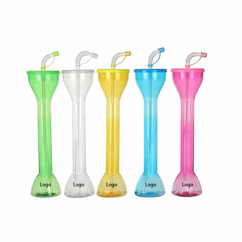 400ml Clear Yard Cup with Straw