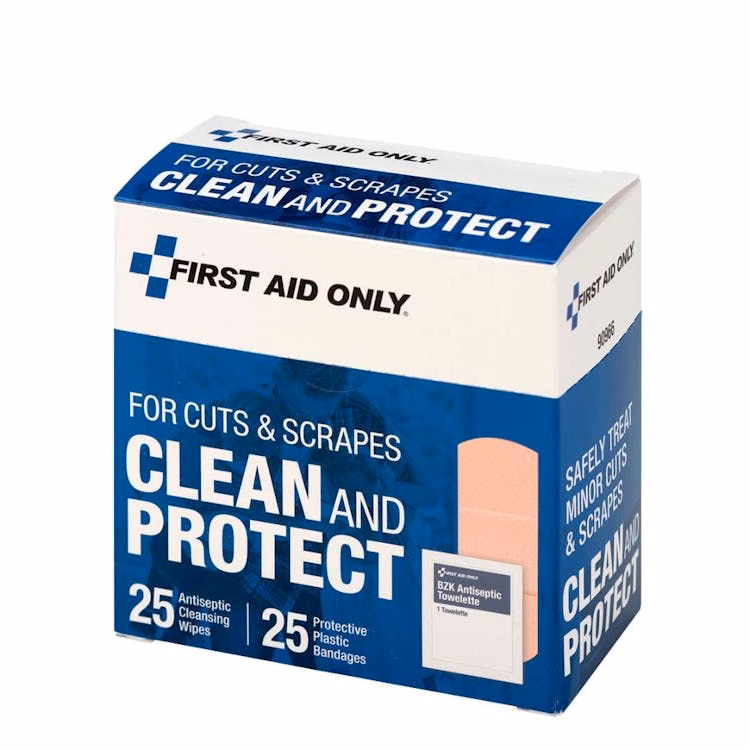 Clean and Protect Wound Care Kit - 50 Piece