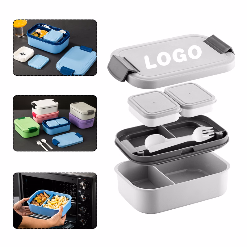 Large Capacity Bento Lunch Box with Compartments