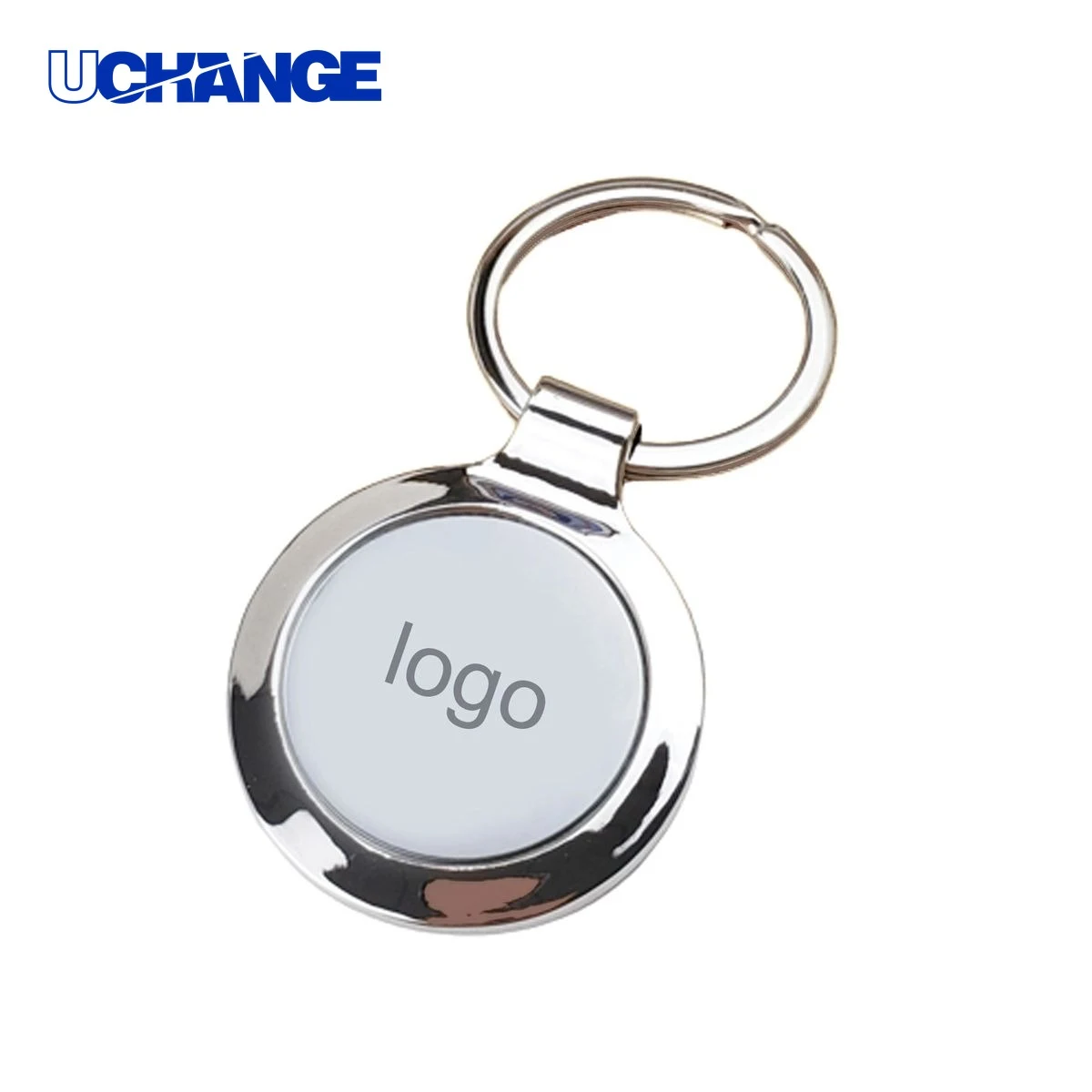 Circular Metal Keychain 1