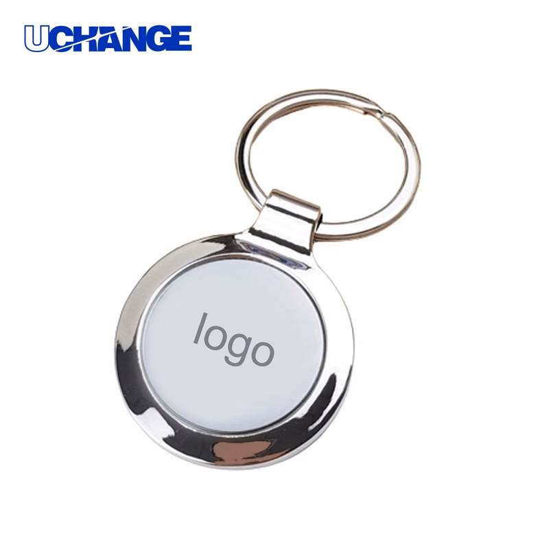 Circular Metal Keychain