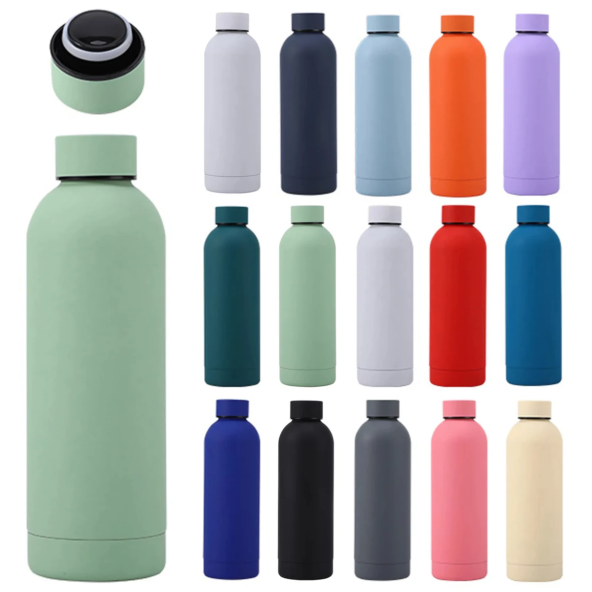 17 oz Double Wall Stainless Steel Bottle, custom water bottle with logo imprint 1