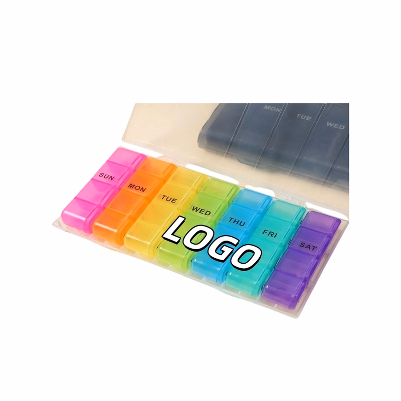 28 Compartment Color Medicine Pill Box