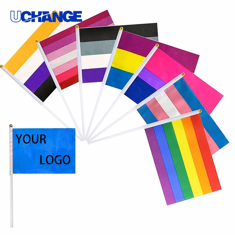 Hand Held Custom Party Flags Set