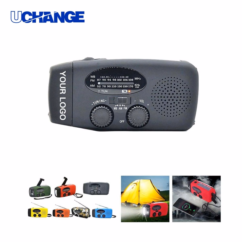 Compact Survival Radio with Flashlight and SOS Alarm for Emergencies