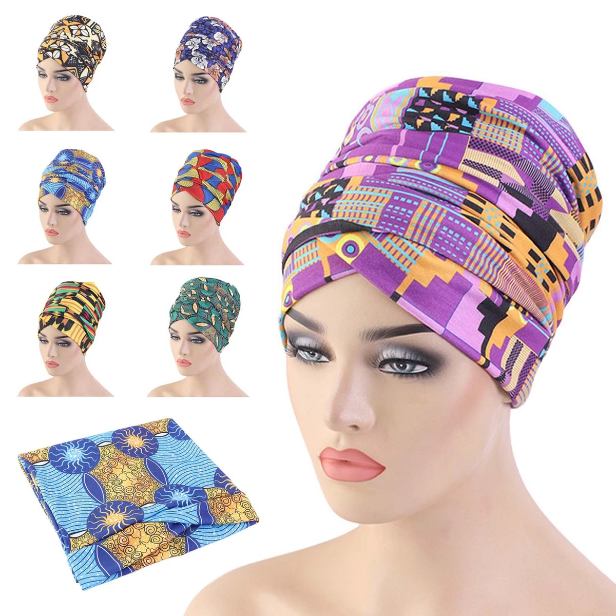 Printed Headscarf Hats 1