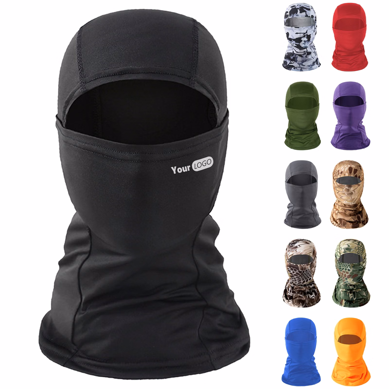 Polyester Sports Sunscreen Quick Drying Face Mask