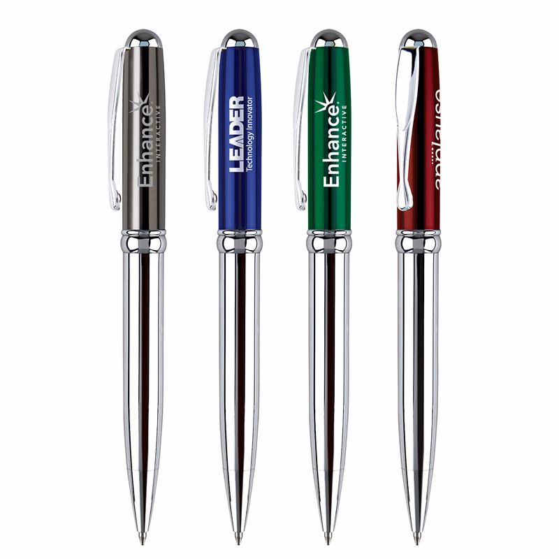 Kaiser-II Twist Action Pens with Metallic Finish