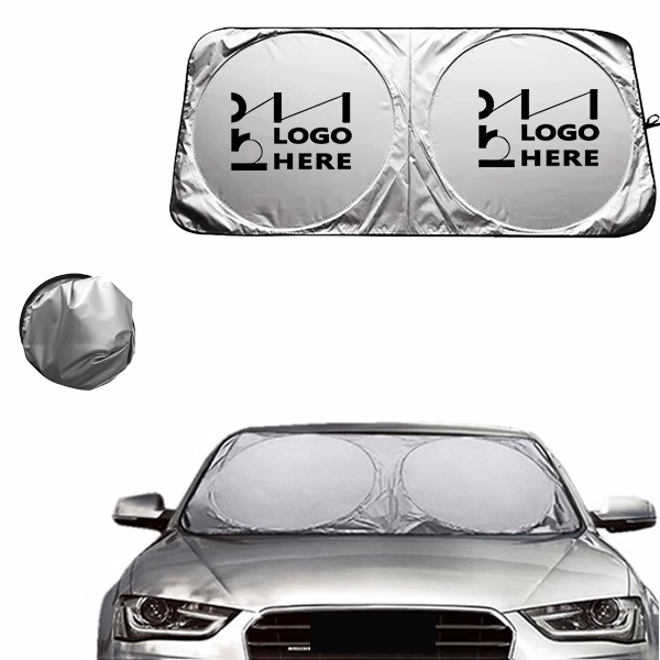 Car Windshield Sun Shade with Storage