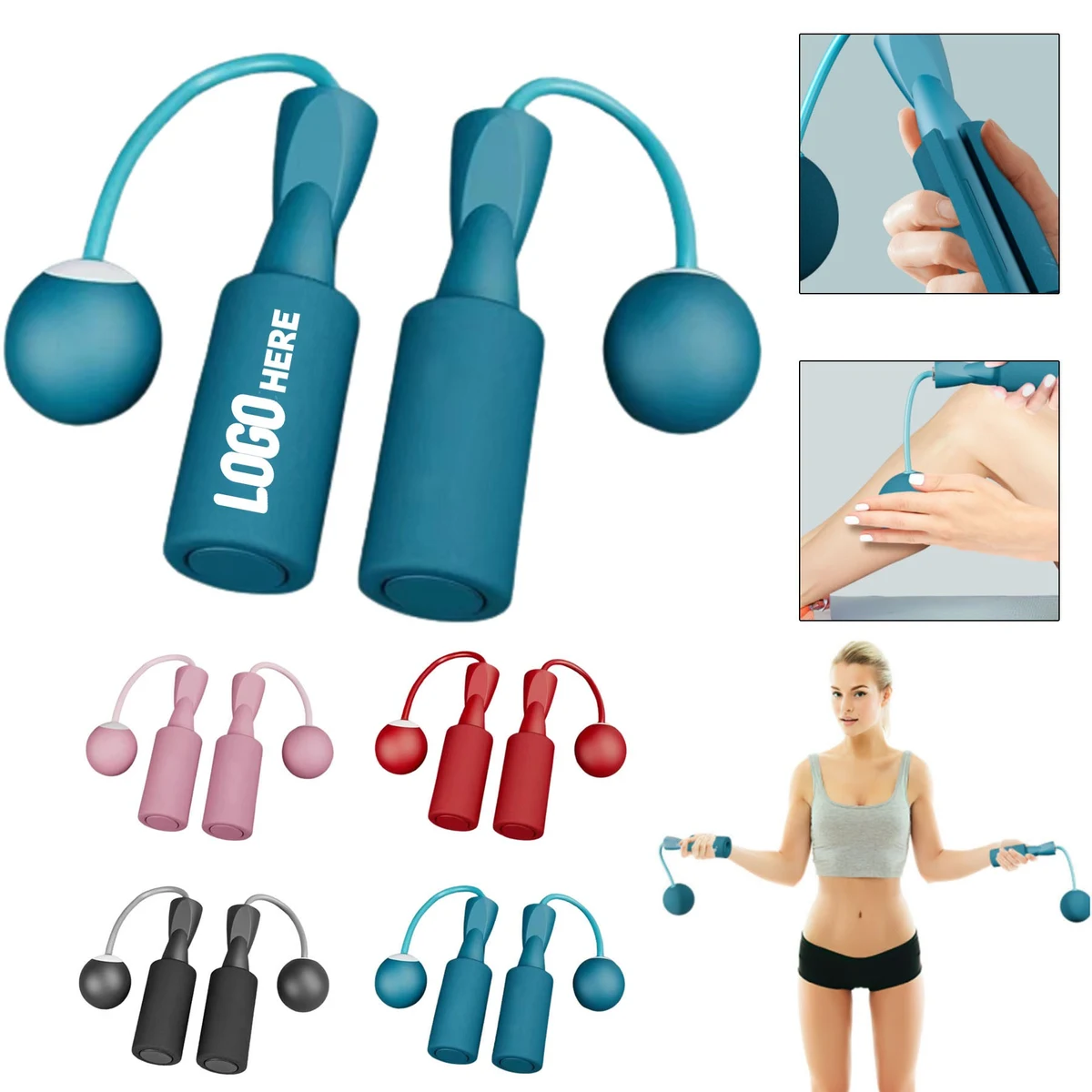 Cordless Jump Rope With Small Ball 1