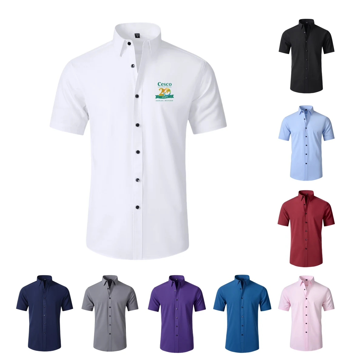 Men's Casual Stylish Business Dress Shirts 1