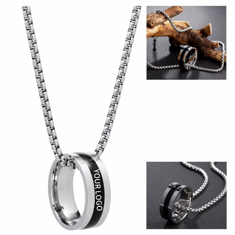 Minimalist Necklace with Round Charm