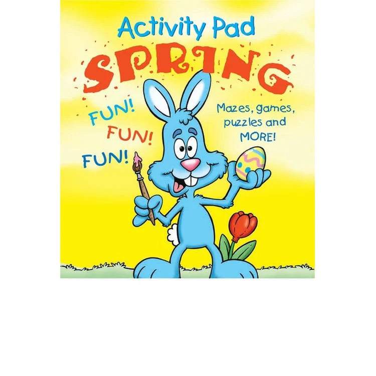 Spring Activity & Coloring Pads - 16 Pages Ages 3-9 1