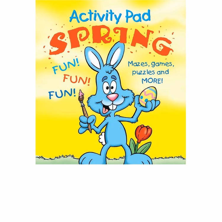 Spring Activity & Coloring Pads - 16 Pages Ages 3-9
