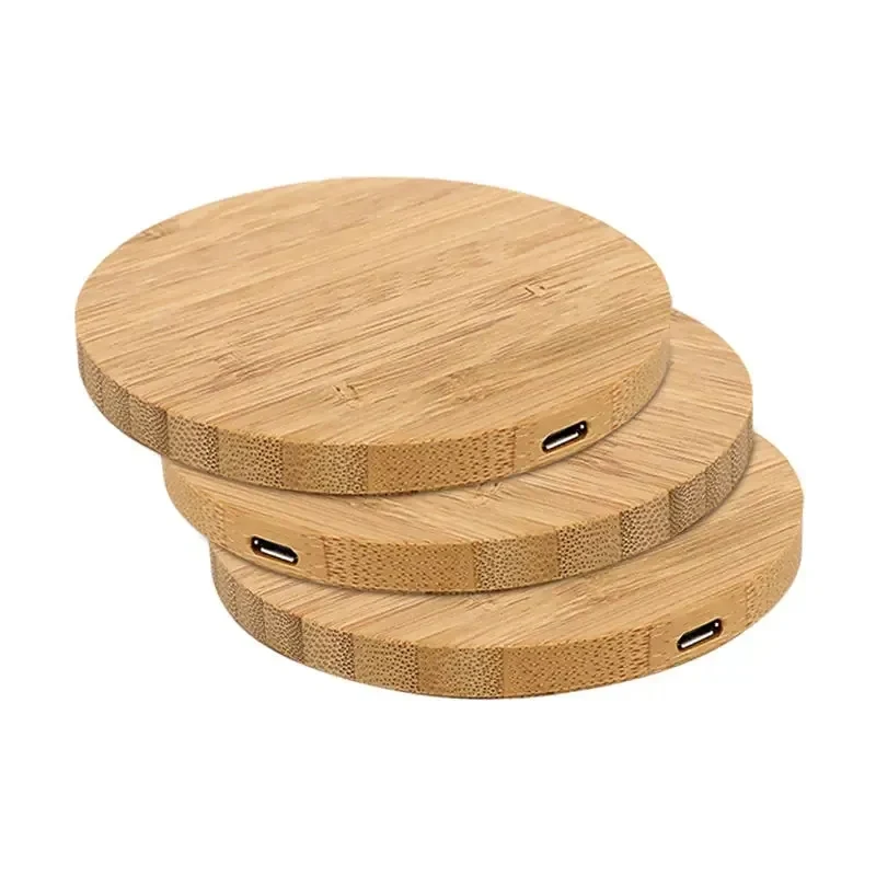 Custom Bamboo Wireless Charger 1