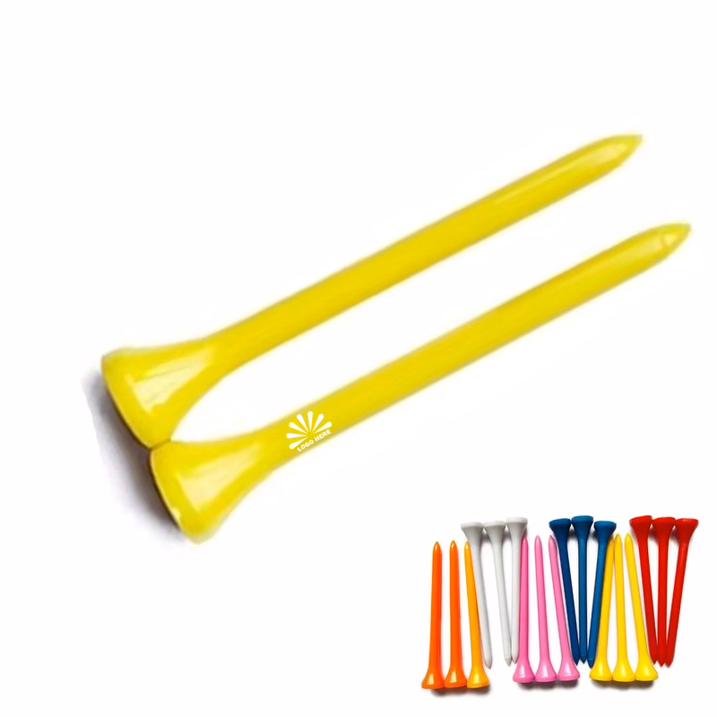 Multicolor Plastic Golf Tees With Customizable Logo