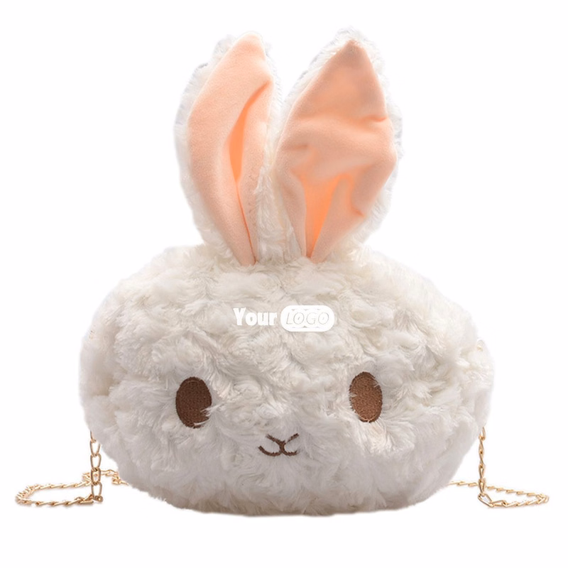 Cotton Cute plush bunny shoulder cross-body bag