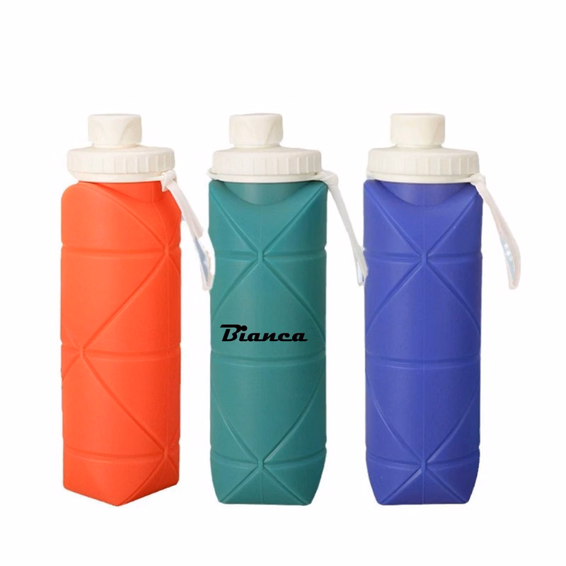 17oz Silicone Color-Changing Collapsible Sports Water Bottle