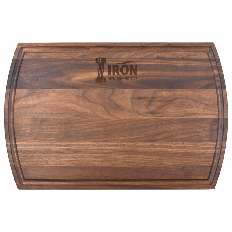 10 1/2" x 16" x 3/4" Walnut Cutting Board with Juice Groove
