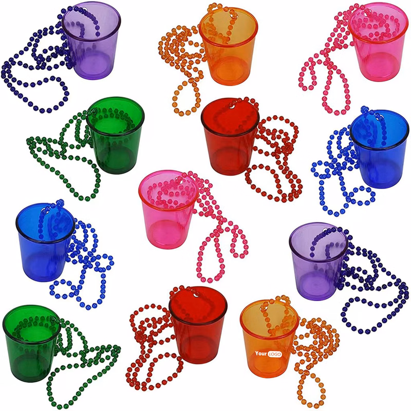Plastic Party-Ready Shot Glass Necklace