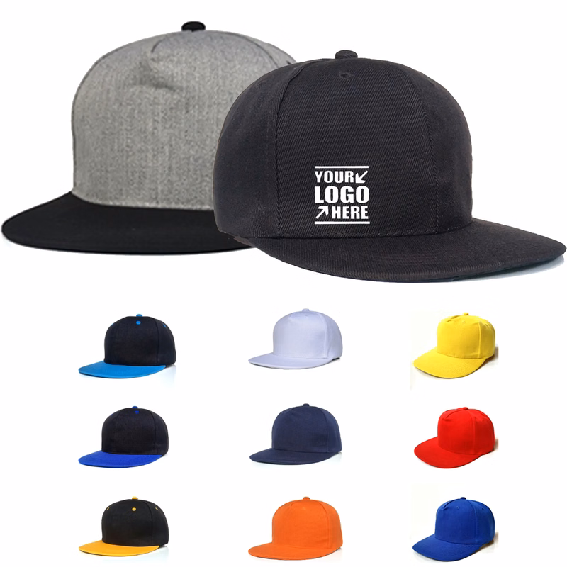 Constructed Trucker Baseball Caps Flat Peak MOQ 50PCS