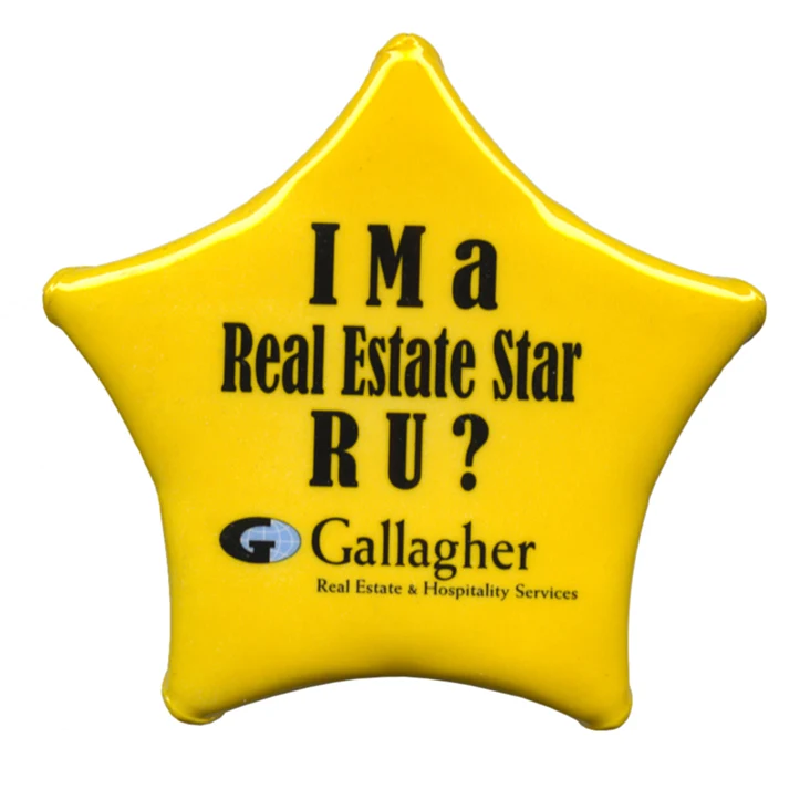 Star Celluloid Button (2 1/4") 1
