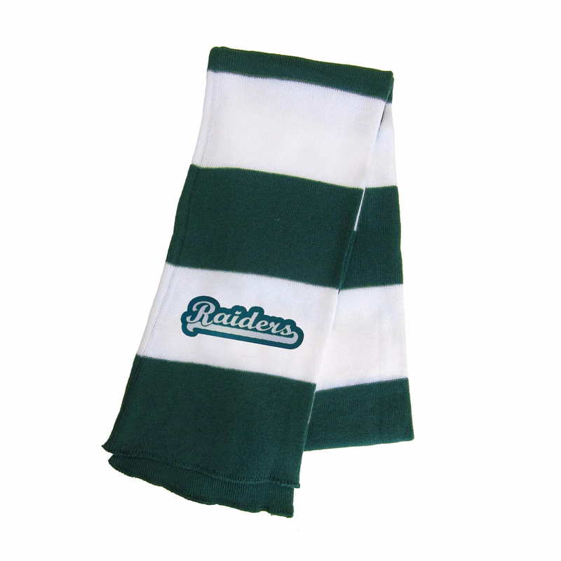 Rugby Knit Scarf w/ Woven Patch