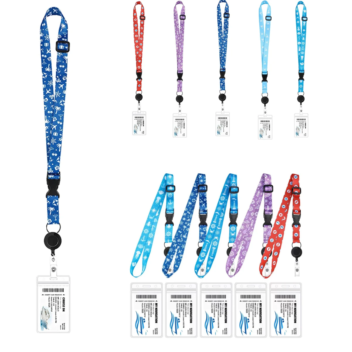 Essential Waterproof Lanyard for ID Badge with Retractable Reel 1
