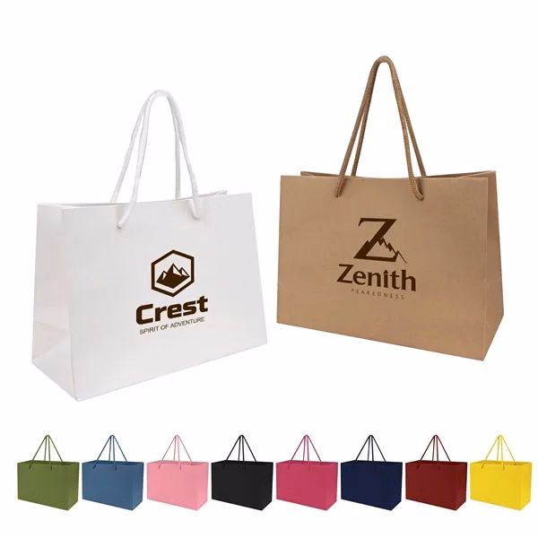 Custom Kraft Paper Euro Shopping Tote Bag — Sustainable Retail Packaging Solution