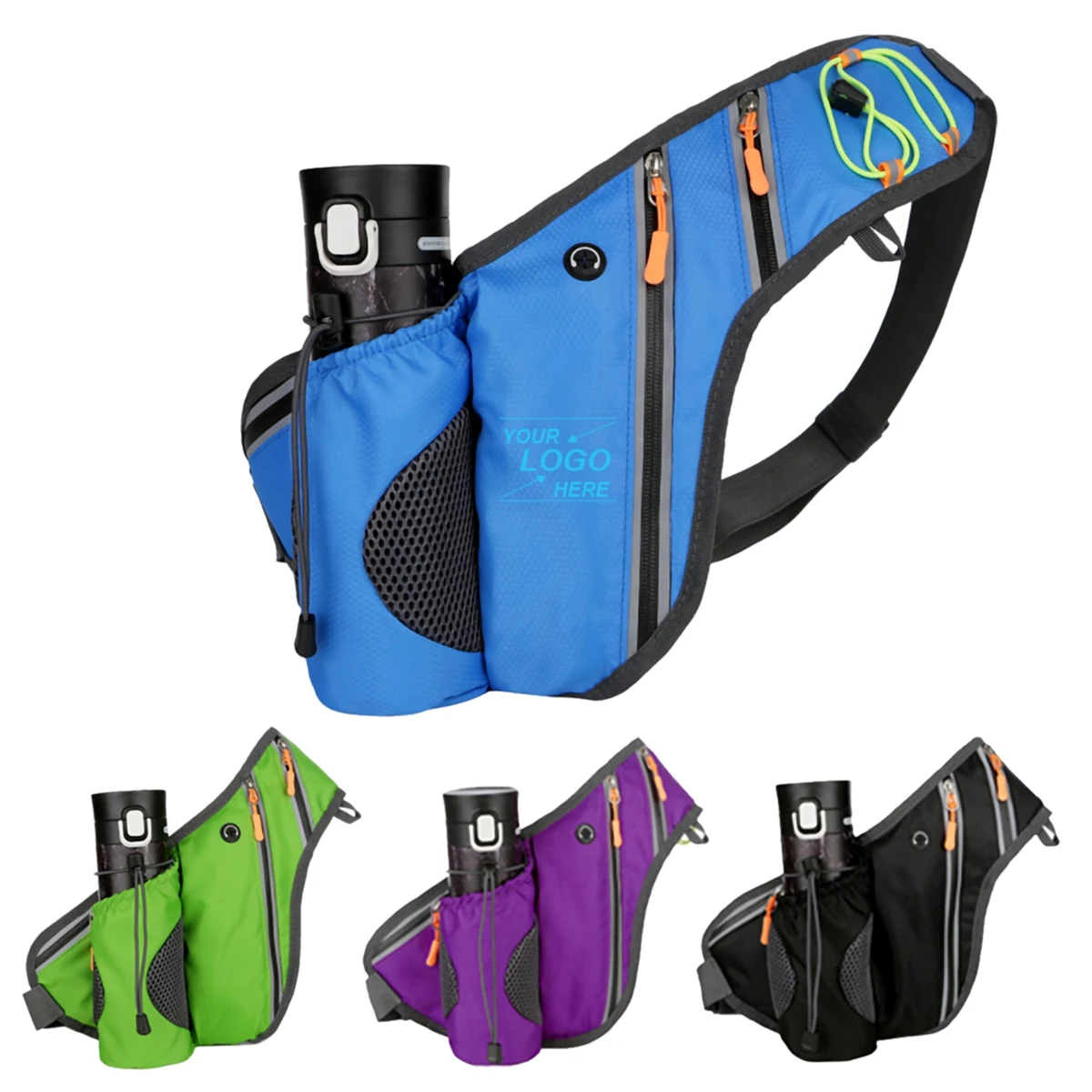 Running Waist Pack w/Water Bottle Holder 1