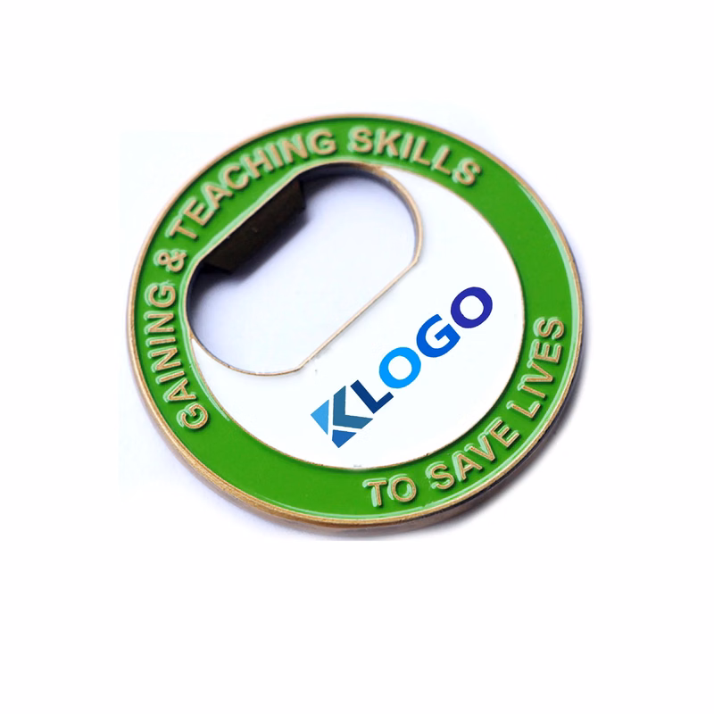 Bottle Opener Coin Full Color Double-Sided