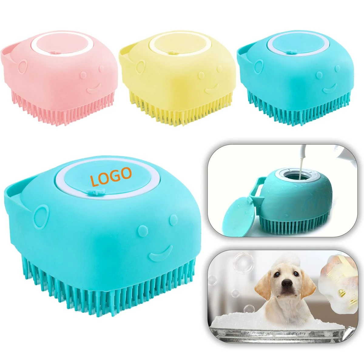 Dog Silicone Bath Massage Brush 1