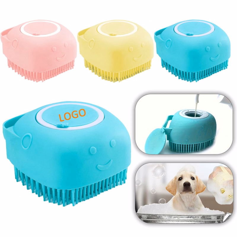 Dog Silicone Bath Massage Brush