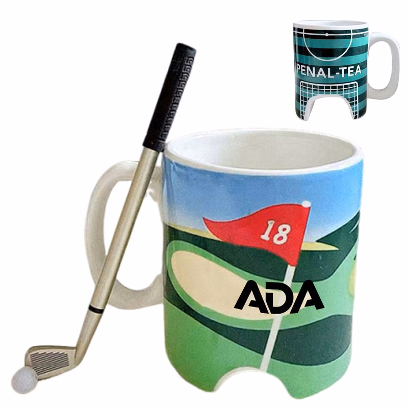 13oz Heat-Resistant Ceramic Golf Mug