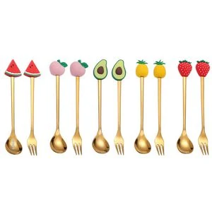 Fruits Dessert Coffee Spoon Or Fork 1