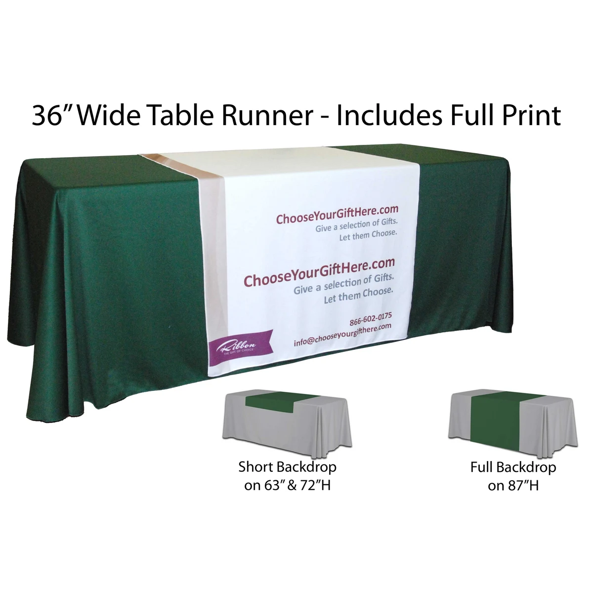 36" Width Custom Table Runner 1