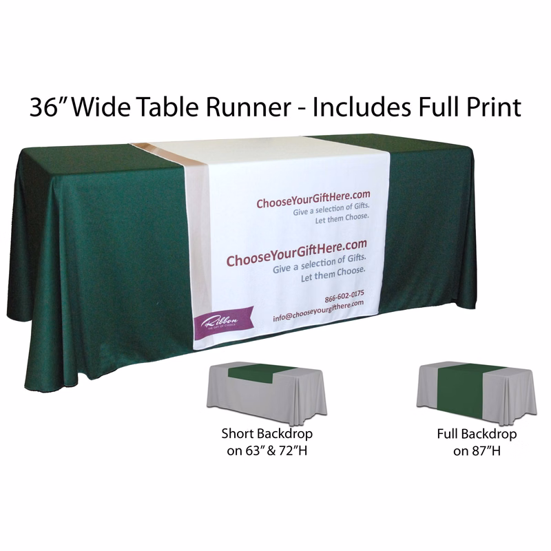 36" Width Custom Table Runner