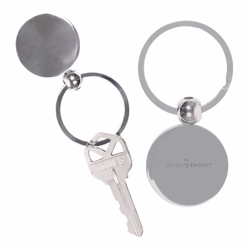 Round Metal Key Chain