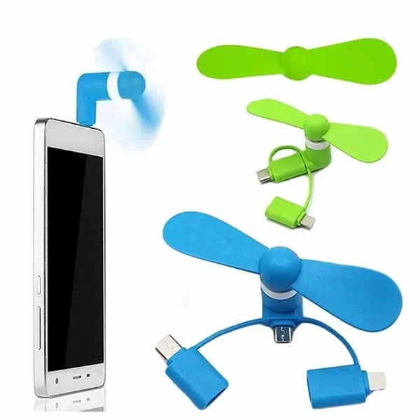 3 In 1 USB MiniCooling Fan Mobile Phone Cooler 1