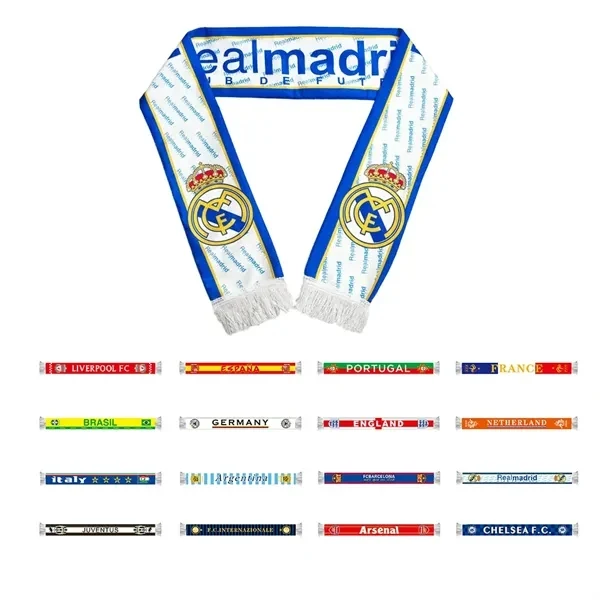 FIFA World Cup Soccer Fan Souvenir National Team Scarf for Commutes, Fitness and Travel 1