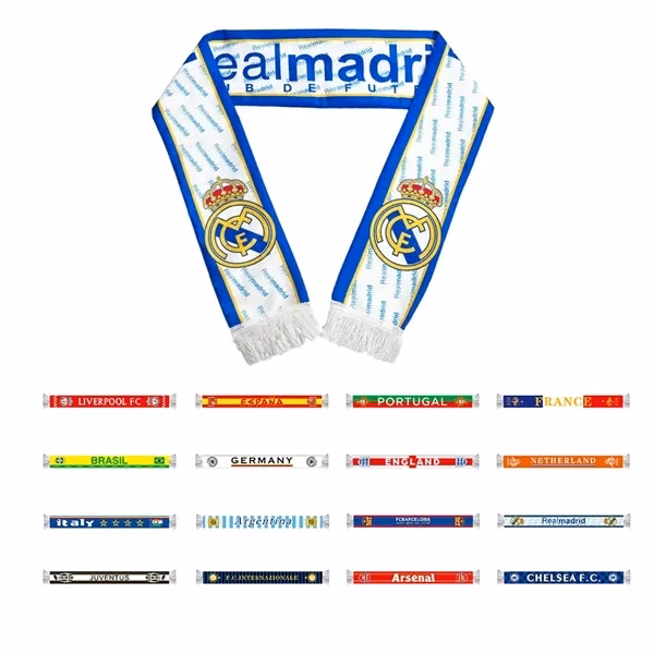 FIFA World Cup Soccer Fan Souvenir National Team Scarf for Commutes, Fitness and Travel