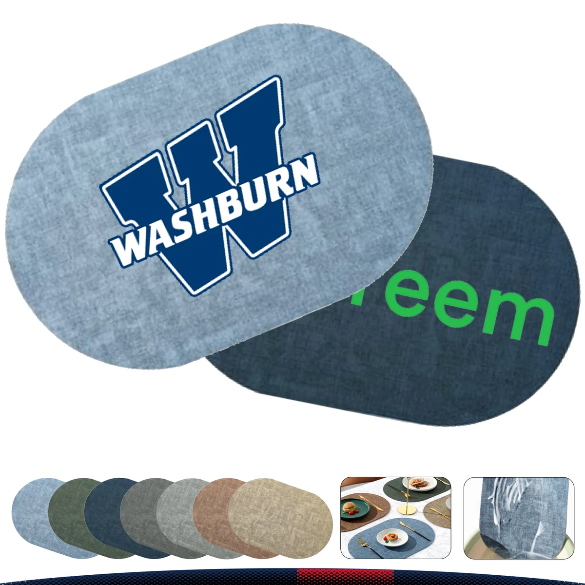 Ellipse PVC Placemat 1