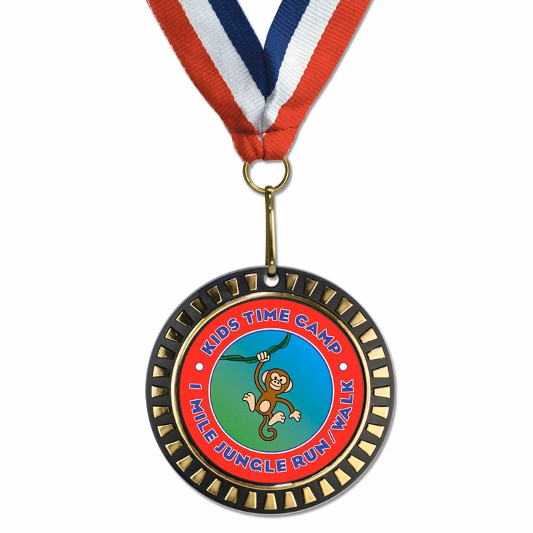 Full Color Plastic Economy Medal