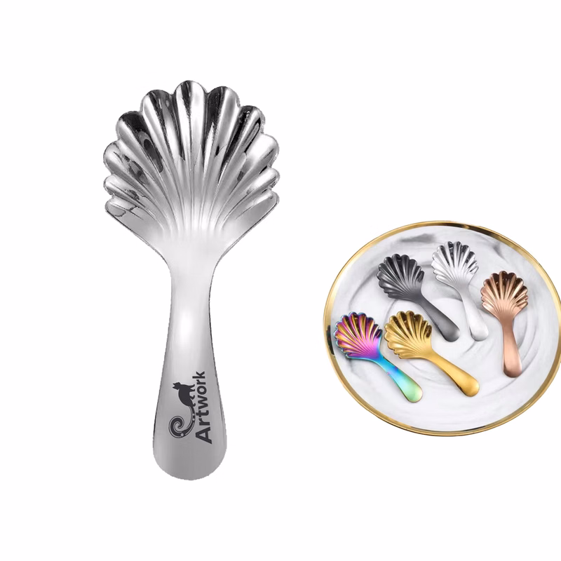Rainbow Shell Short Handled Shell Spoon