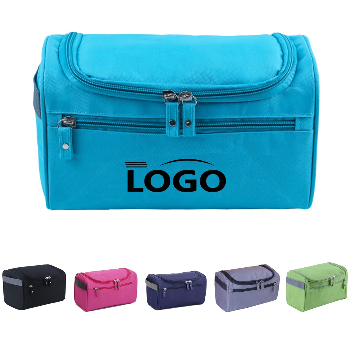 Travel-Friendly Oxford Cloth Toiletry Bag with Hanging Hook 1
