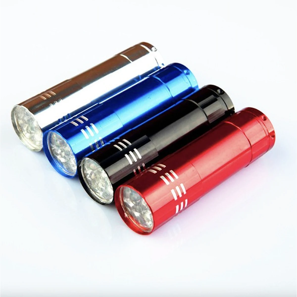 Aluminum 9 LED Flashlight with Carry Strap 1