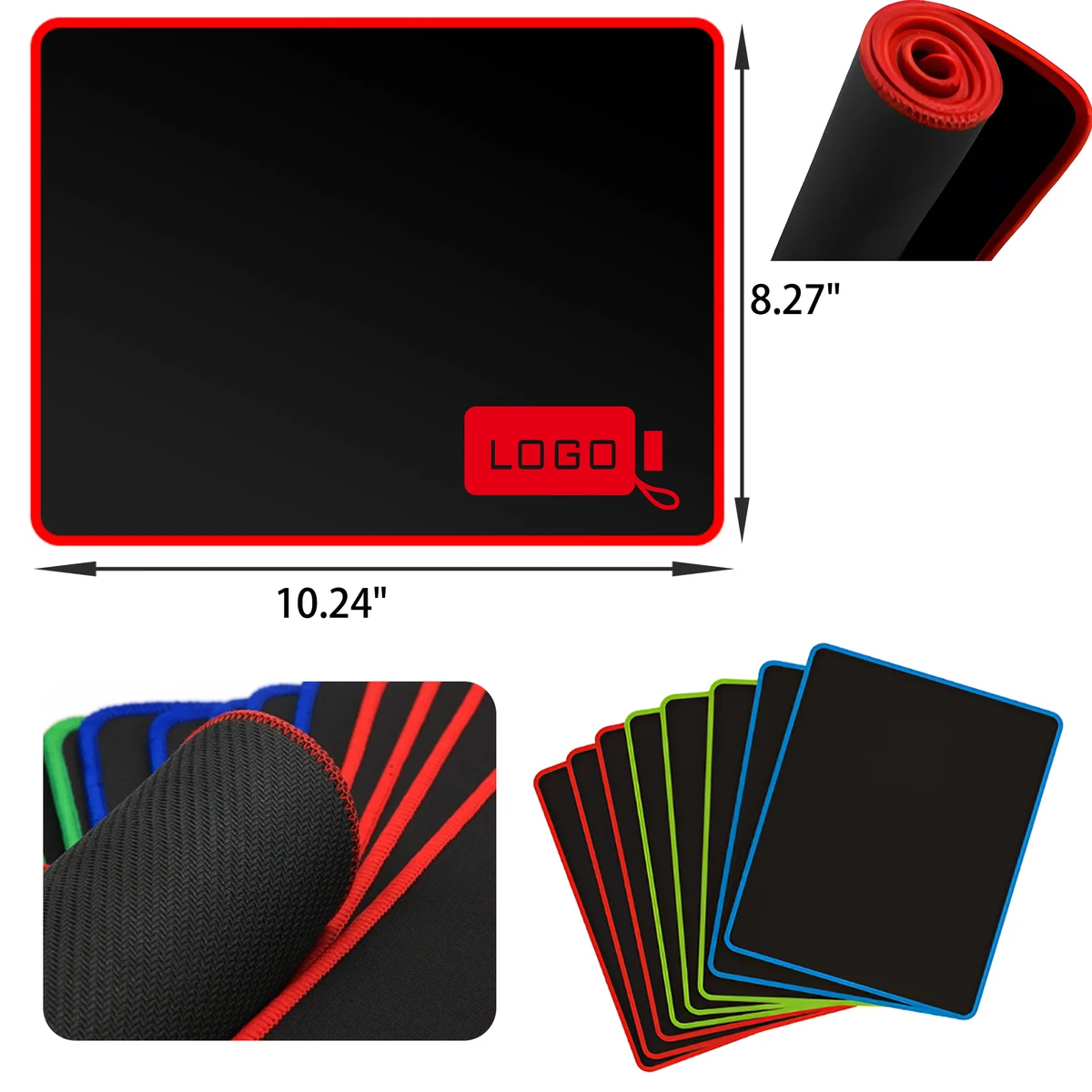MOQ 50 PCS Stable Non Slip Rubber Mouse Pad 1
