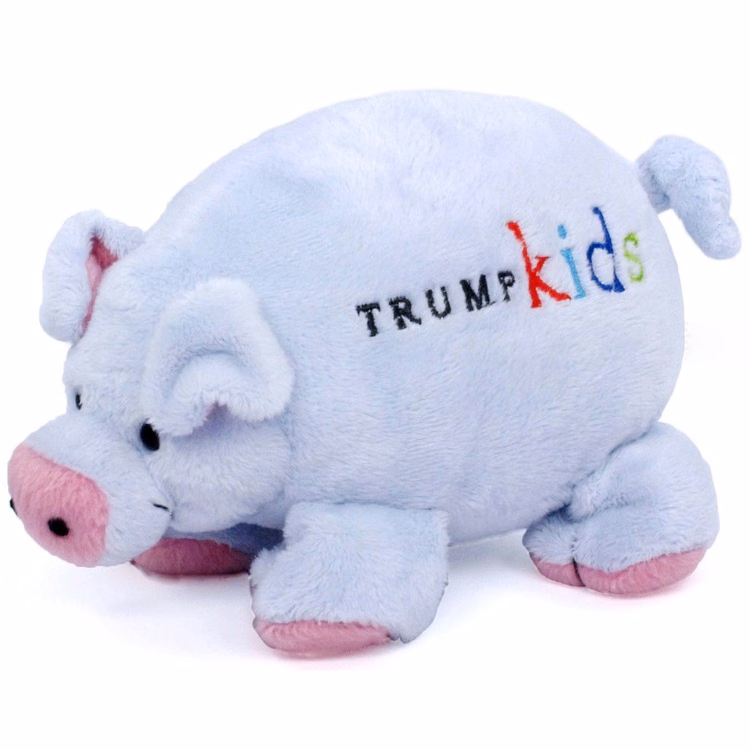 8" Blue Trump Kids Pig
